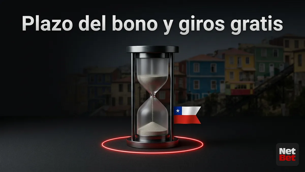 Días para usar el bono y los giros gratis antes de que venzan en NetBet Casino Chile
