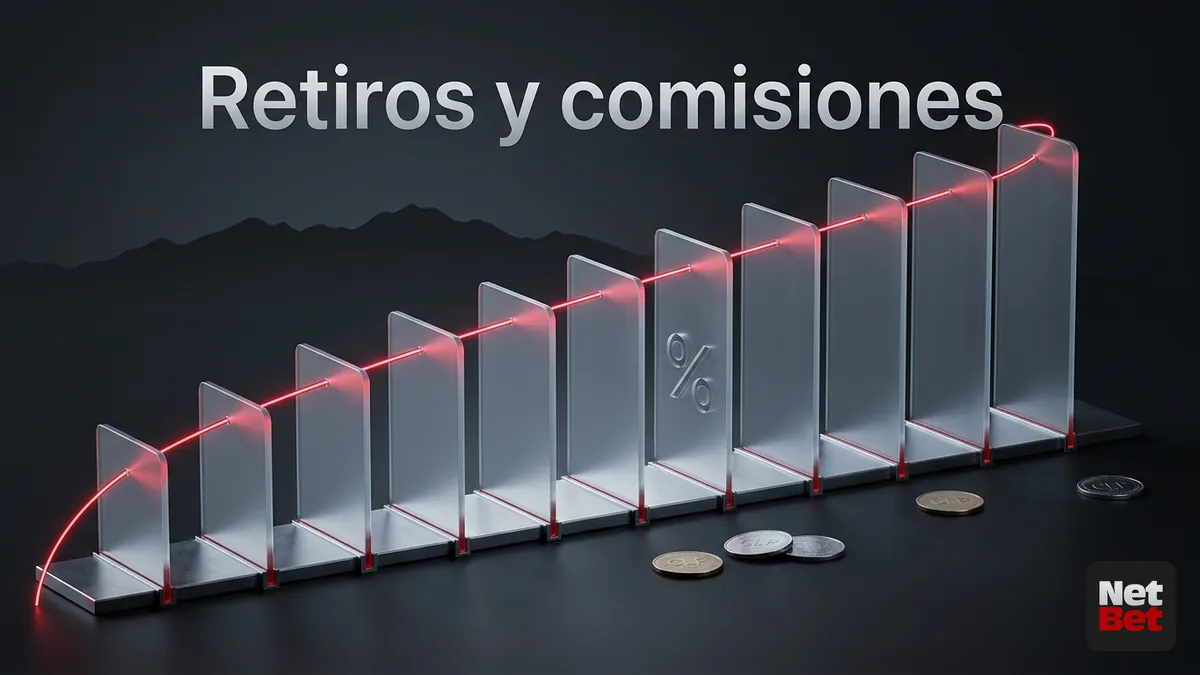 Montos mínimos, comisión y plazos de retiro de NetBet Casino para Chile