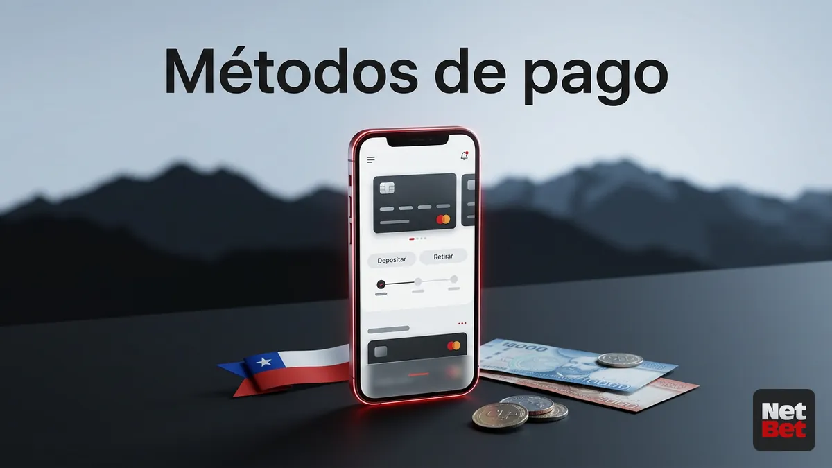 Métodos de pago de NetBet disponibles para Chile y mínimos de depósito y retiro
