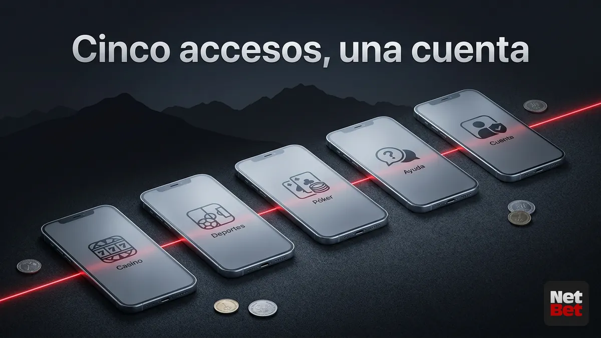 Los cinco subdominios oficiales de NetBet y su acceso desde Chile